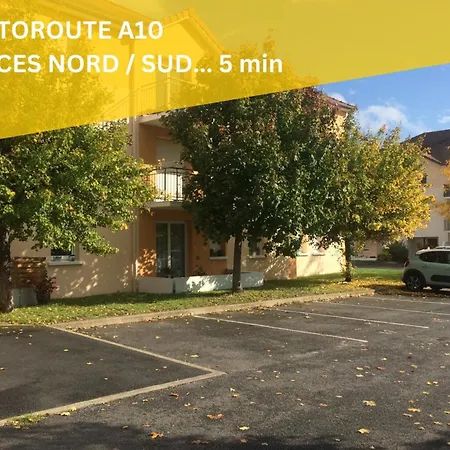 Appartement Logis - Vue Nature & Parking Prive, A10 A 5min