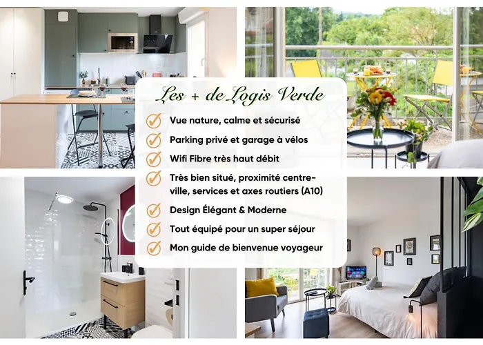 Apartamento Logis à 5 Min De L'autoroute A10, Balcon&parking Privé