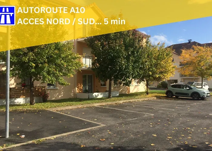 Apartamento Logis à 5 Min De L'autoroute A10, Balcon&parking Privé